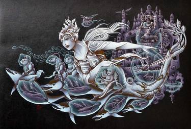 Original Surrealism Fantasy Paintings by fazar wibisono