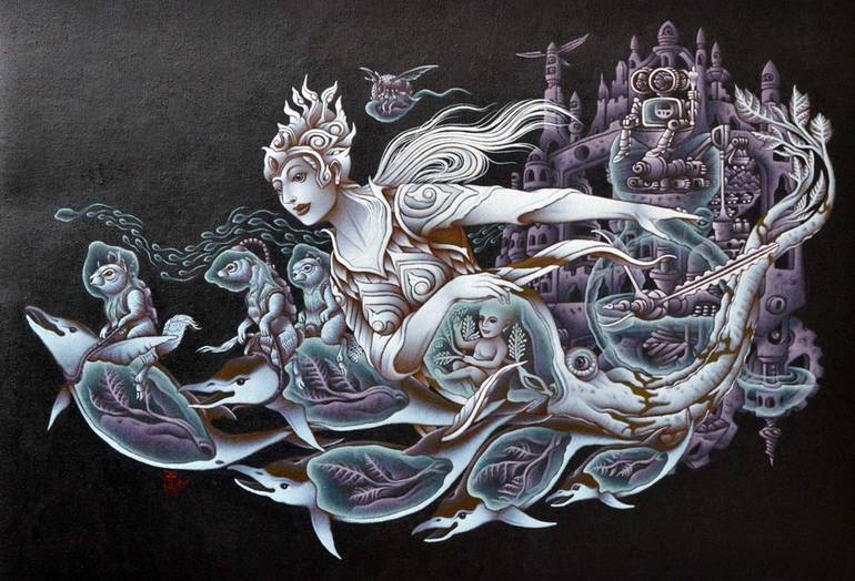 Original Surrealism Fantasy Paintings by Fazar Wibisono