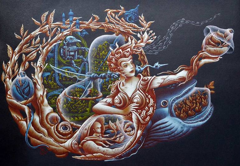 Original Surrealism Fantasy Paintings by Fazar Wibisono