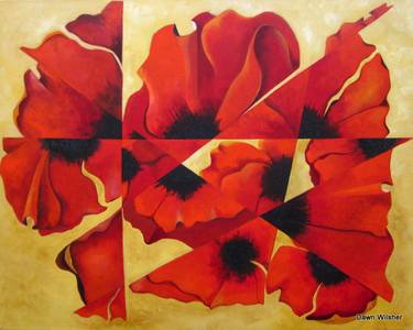 Original Abstract Floral Paintings by Dawn Wilsher