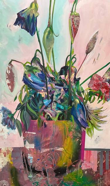 Original Abstract Expressionism Botanic Paintings by Siobhan Riordan