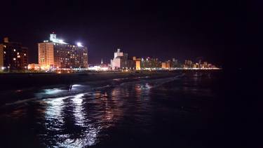 Night Lights At The Beach Photography By Donald Shelar Saatchi Art Night Lights At The Beach Photography