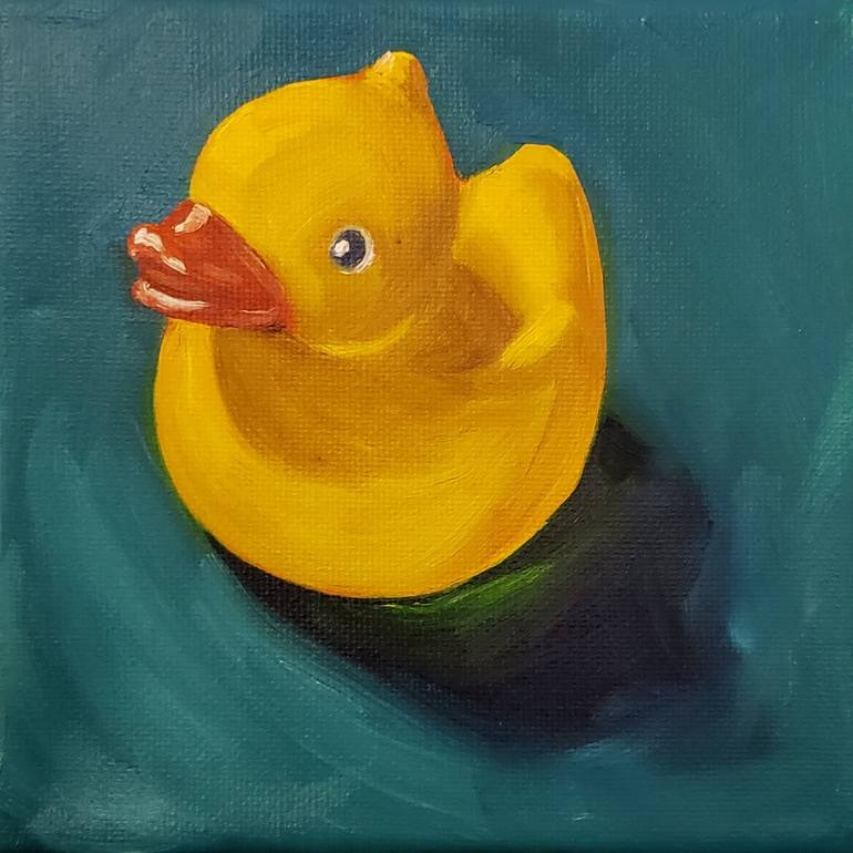 painting rubber ducks