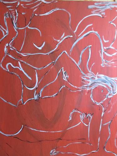 Original Abstract Expressionism Nude Paintings by Anna Lisa Eller