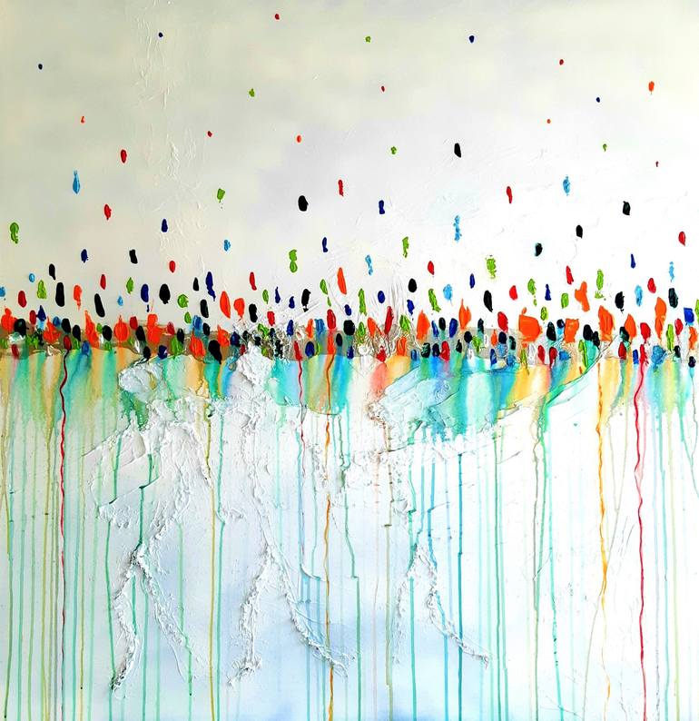 Original Abstract Expressionism Abstract Paintings by Martine Pernelle-Troillard