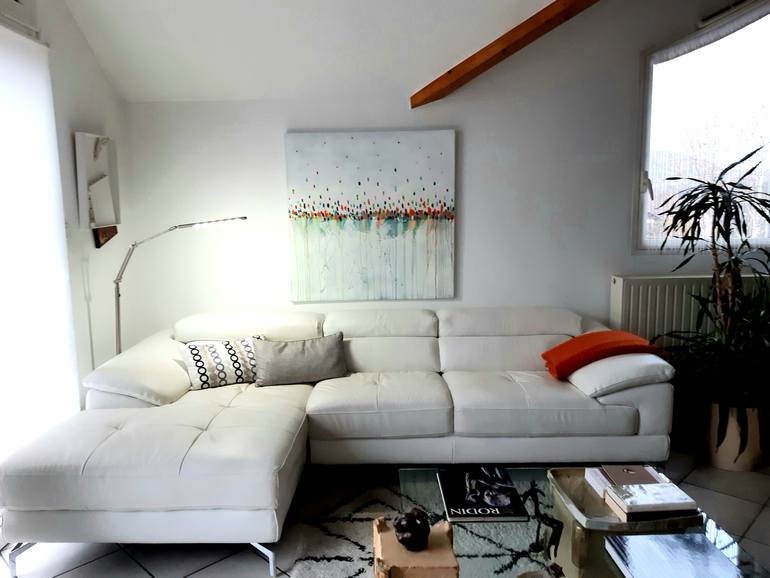 Original Abstract Expressionism Abstract Painting by Martine Pernelle-Troillard