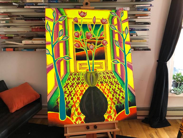 Original Conceptual Floral Painting by Scott Allen Roberts