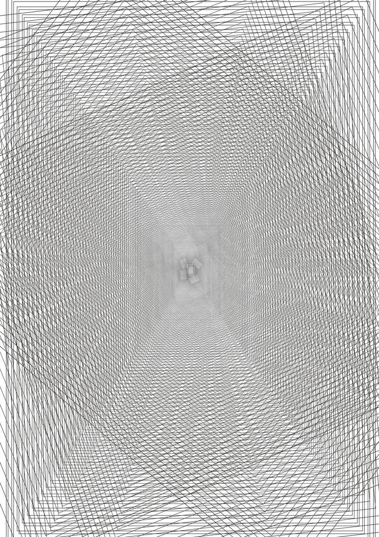Print of Geometric Painting by Bill Cho