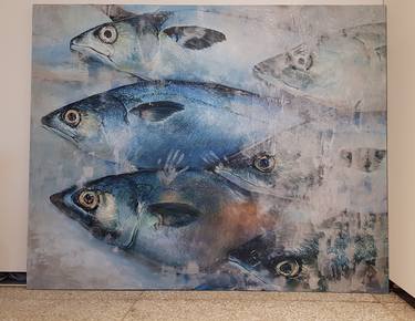 Print of Art Deco Fish Paintings by S MEYA