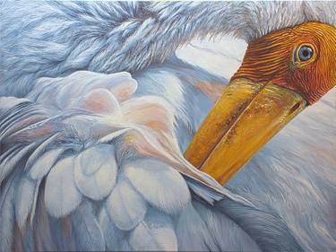 Original Realism Animal Painting by Chamindra De S Abeyewickreme