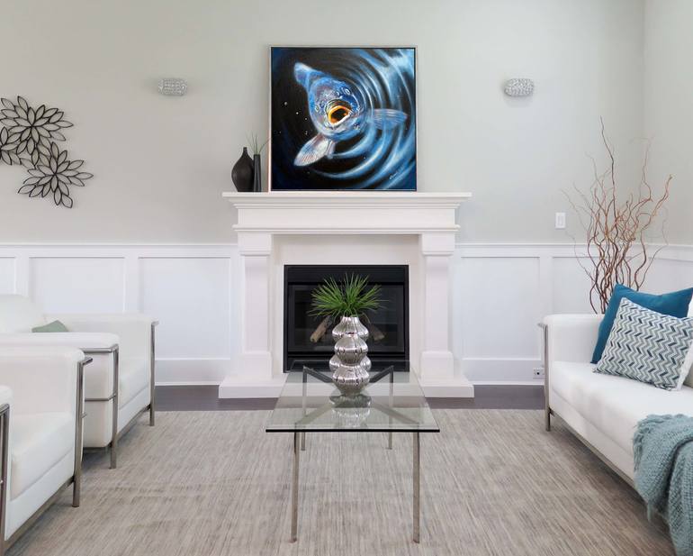 Original Illustration Fish Painting by Chamindra De S Abeyewickreme
