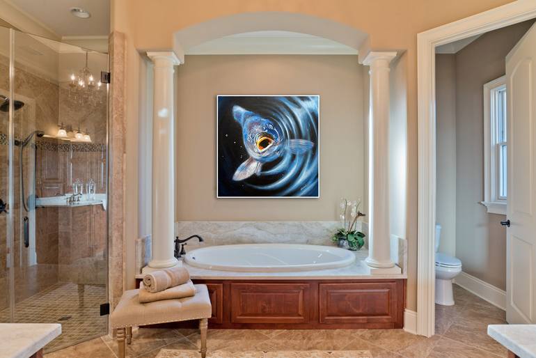 Original Illustration Fish Painting by Chamindra De S Abeyewickreme