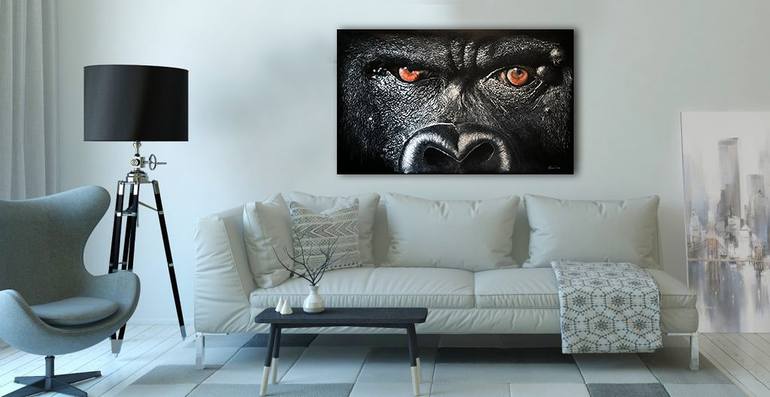 Original Art Deco Animal Painting by Chamindra De S Abeyewickreme
