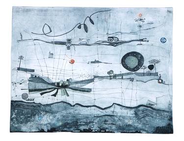 Heike Roesel "Homelands", fine art etching, in edition of 20 in variation - Limited Edition 5 of 20 thumb