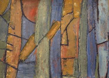 Original Abstract Expressionism Abstract Painting by Michael Lewandowski