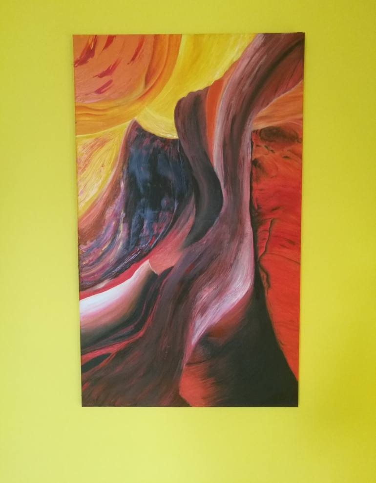 Original Expressionism Abstract Painting by Iva Dan