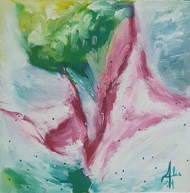 Original Fine Art Abstract Painting by Alia Ashkar