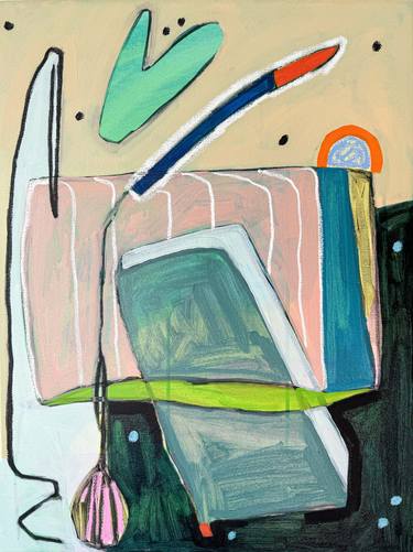 Original Modernism Abstract Paintings by Rebekah Andrade