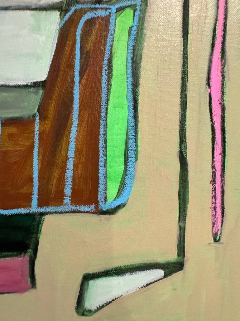 Original Modernism Abstract Painting by Rebekah Andrade