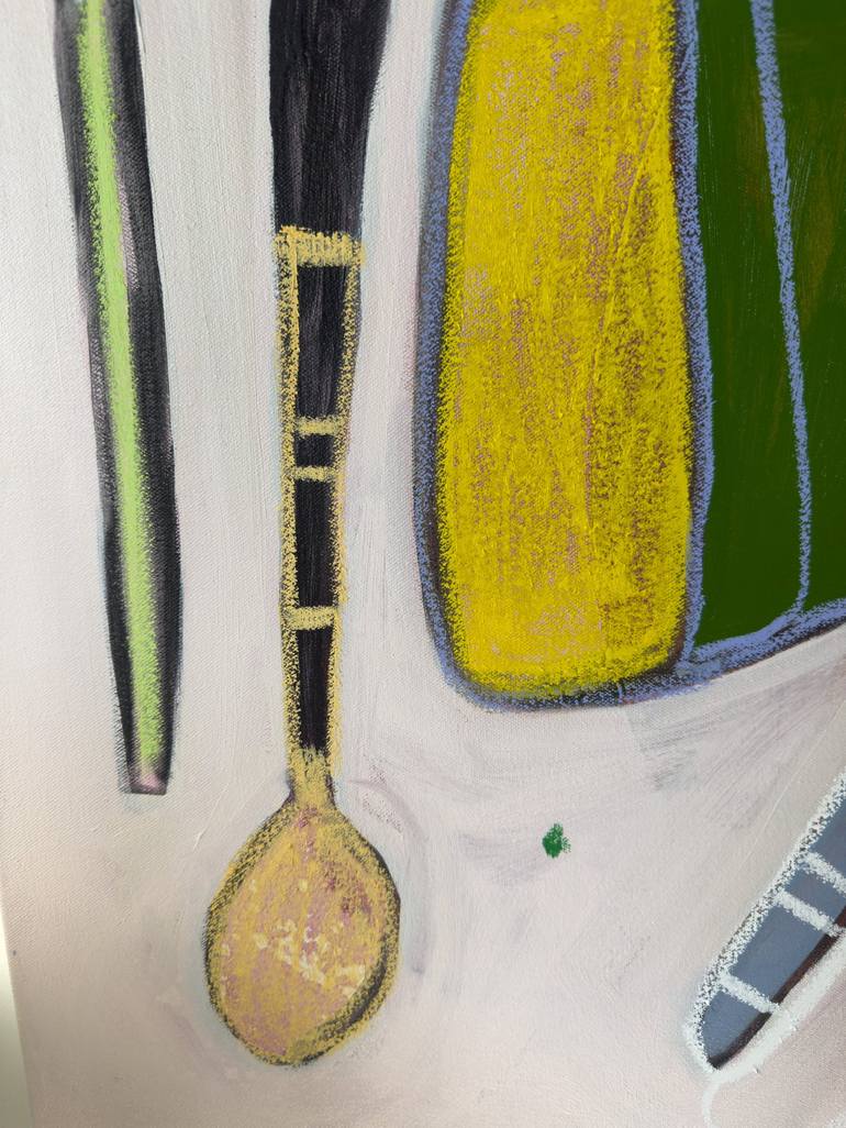 Original Conceptual Abstract Painting by Rebekah Andrade