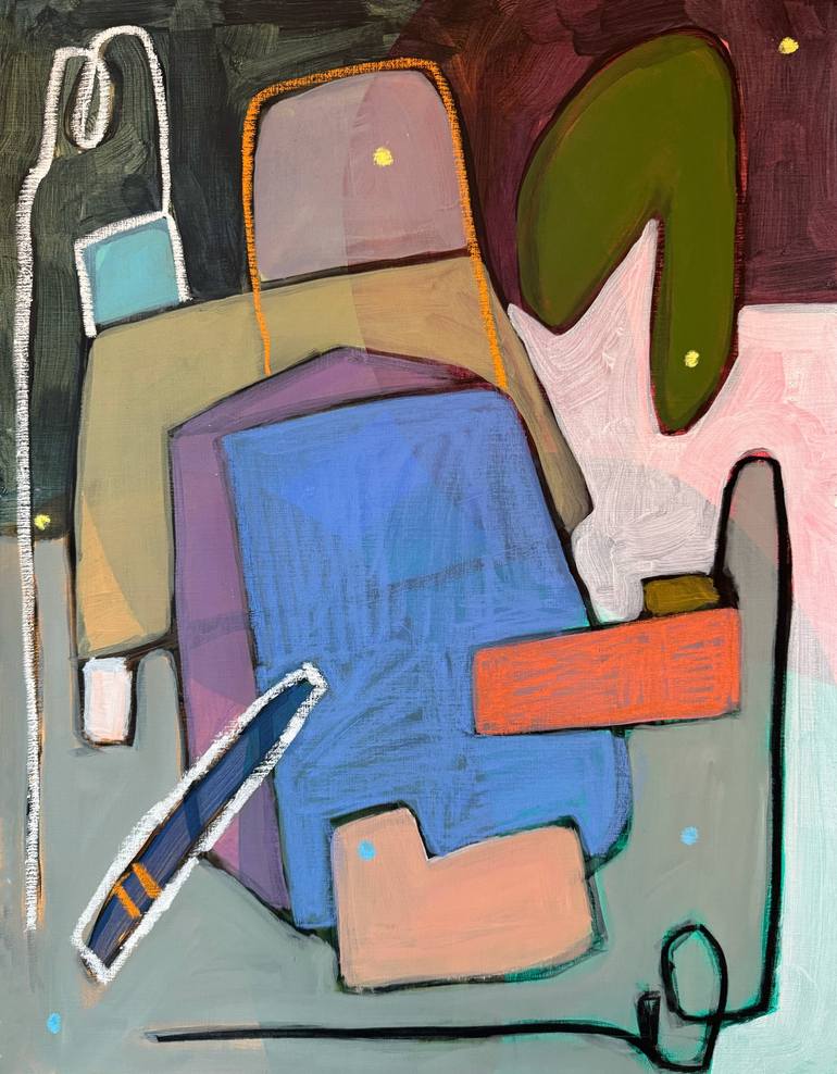 Original Contemporary Abstract Paintings by Rebekah Andrade