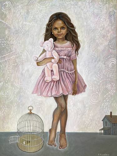 Original Figurative Children Paintings by Valentina Kisseleva