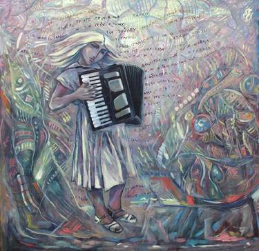 Original Figurative Music Paintings by Valentina Kisseleva