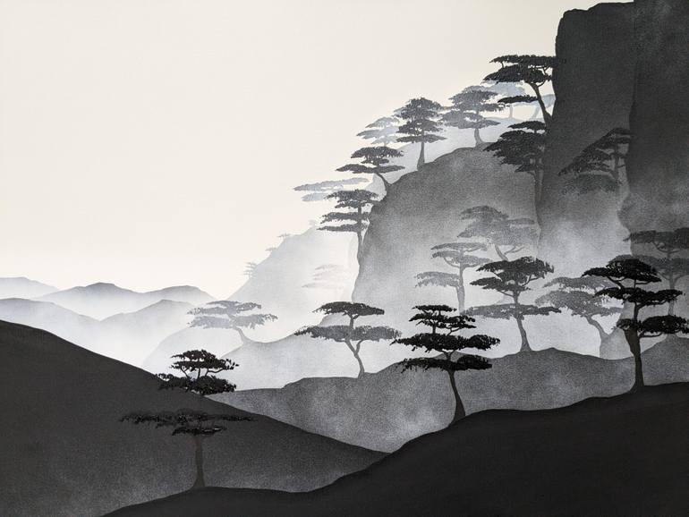 Original Minimalism Landscape Painting by Robert Owen Bloomfield