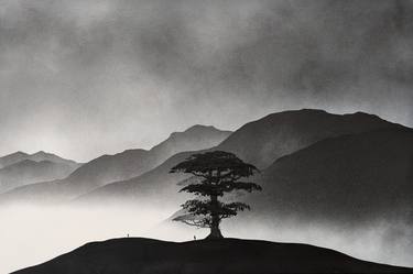 Original Black & White Landscape Paintings by robert owen bloomfield