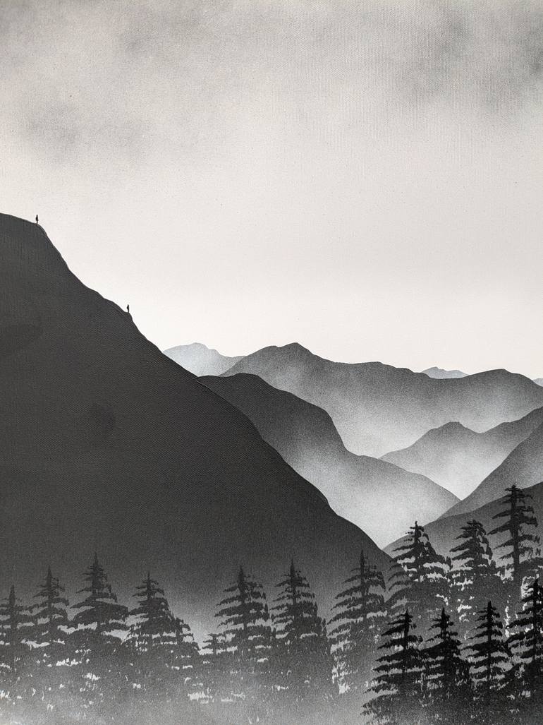 Original Minimalism Landscape Painting by Robert Owen Bloomfield