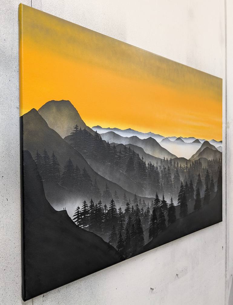 Original Folk Landscape Painting by Robert Owen Bloomfield