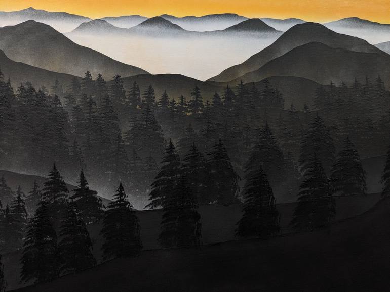 Original Folk Landscape Painting by Robert Owen Bloomfield