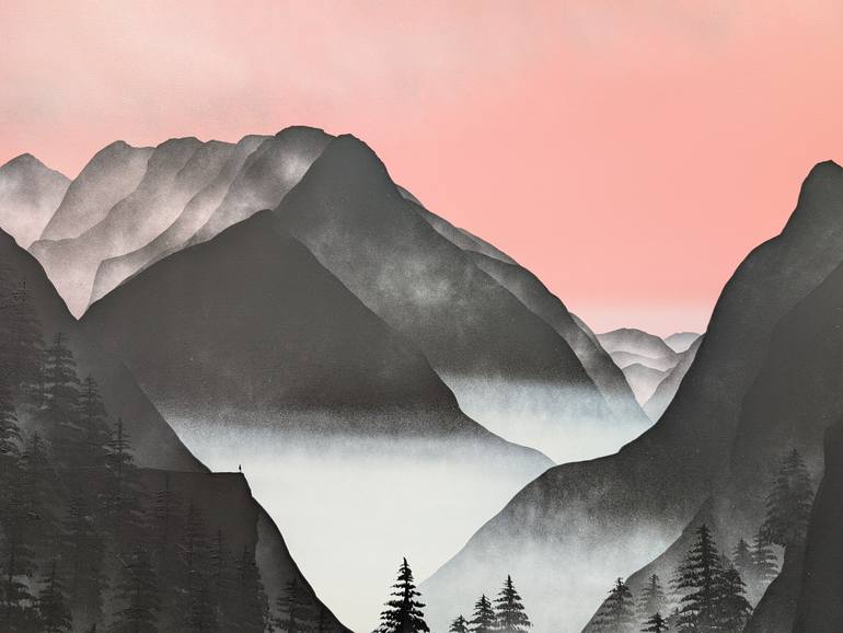 Original Minimalism Landscape Painting by Robert Owen Bloomfield