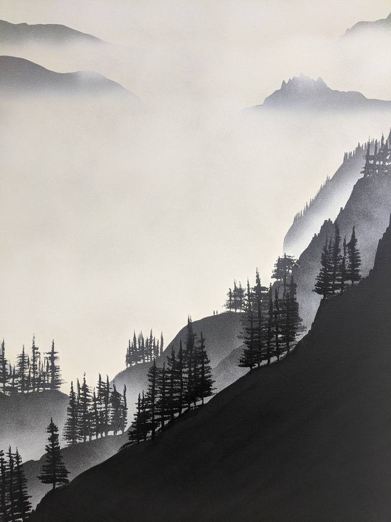 Original Minimalism Landscape Painting by Robert Owen Bloomfield