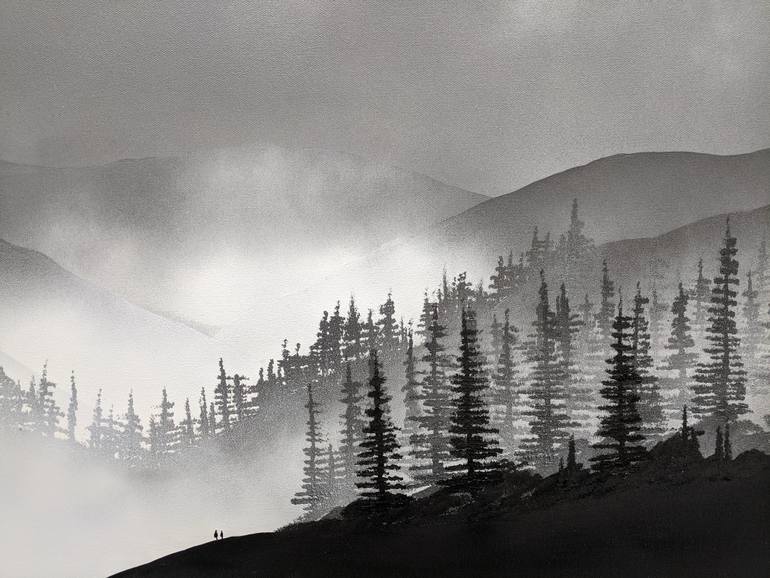 Original Minimalism Landscape Painting by Robert Owen Bloomfield