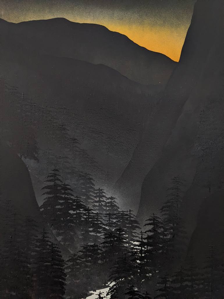 Original Minimalism Landscape Painting by Robert Owen Bloomfield