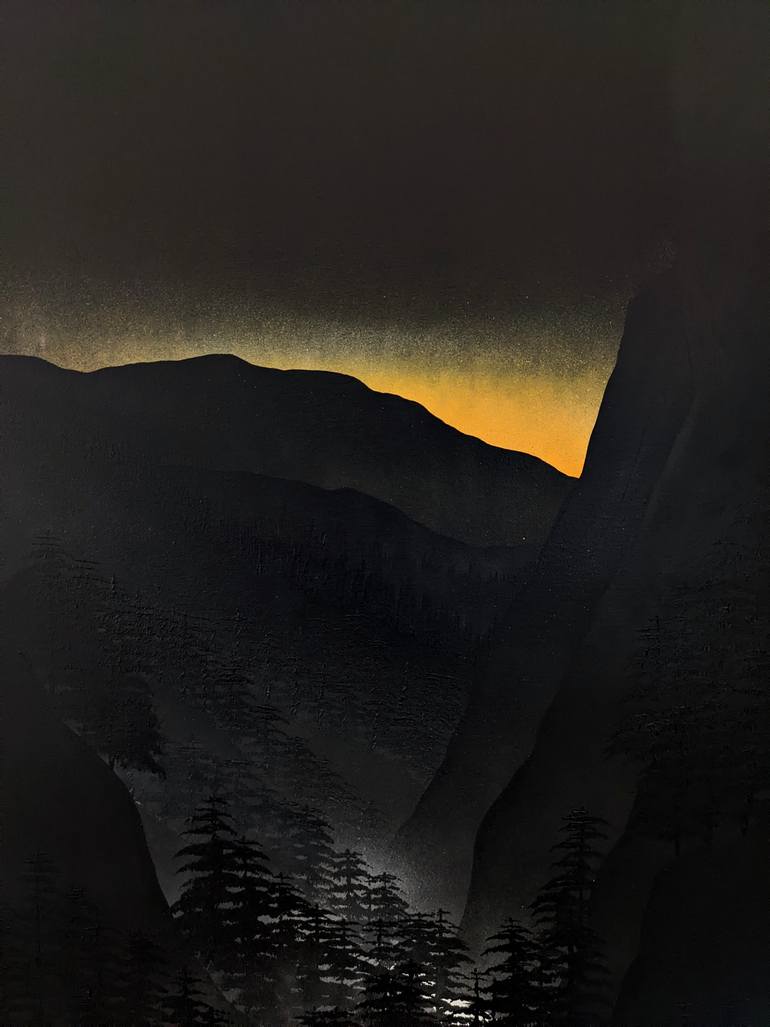 Original Minimalism Landscape Painting by Robert Owen Bloomfield