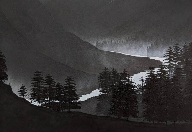 Original Minimalism Landscape Painting by Robert Owen Bloomfield