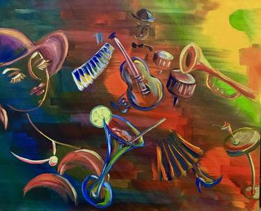 Print of Music Paintings by Svetlana Prokhorova