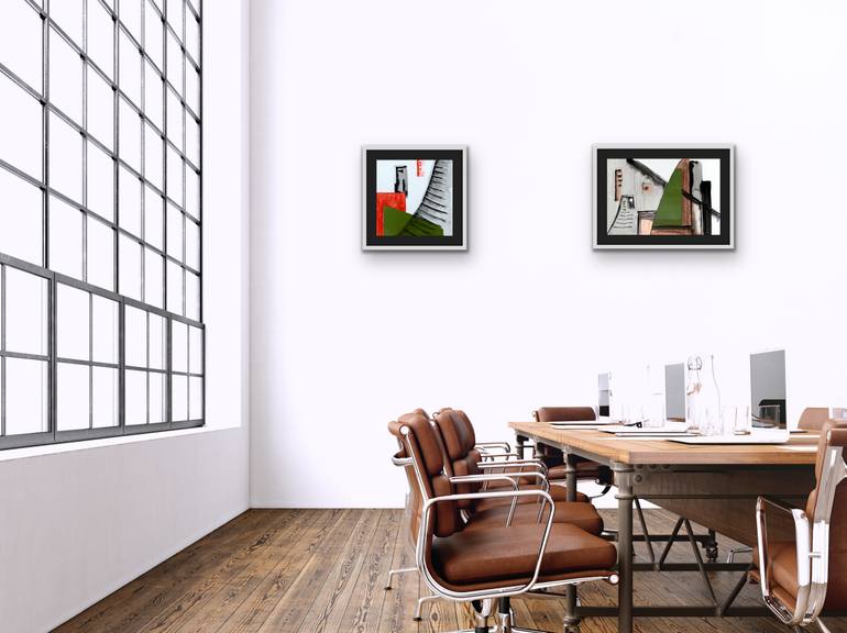 Original Abstract Cities Drawing by Svetlana Prokhorova