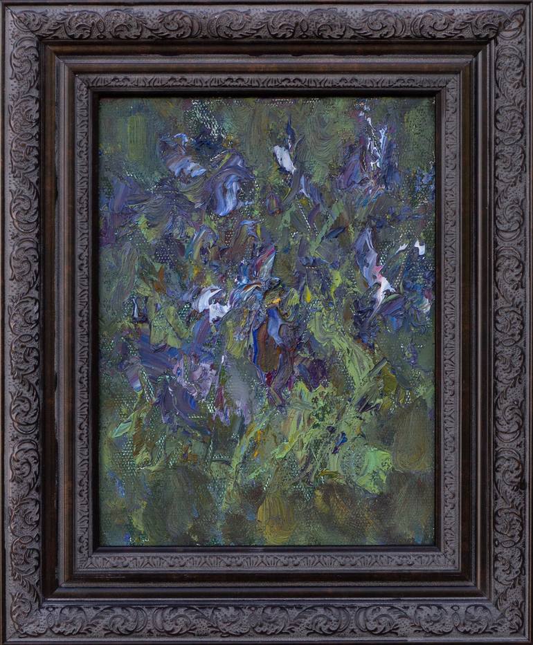 Original Abstract Floral Painting by Alex Kaverin