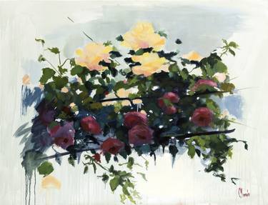Print of Expressionism Floral Paintings by Cecilia Marchan
