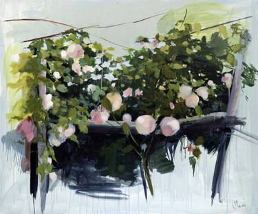 Original Expressionism Floral Paintings by Cecilia Marchan