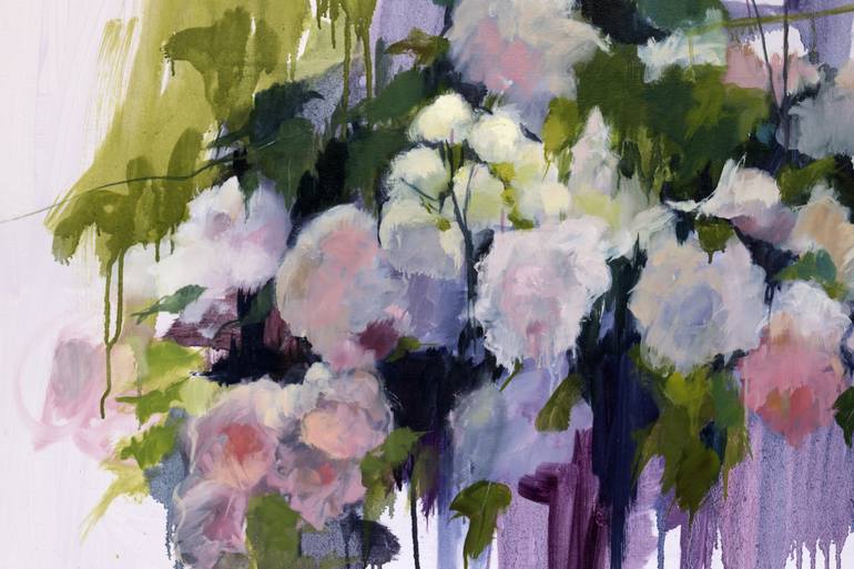 Original Impressionism Floral Painting by Cecilia Marchan