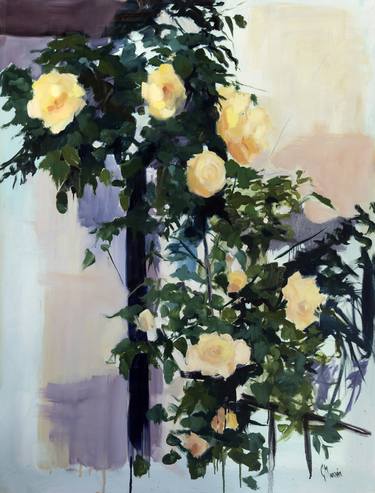 Original Impressionism Floral Paintings by Cecilia Marchan