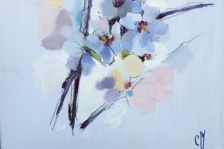 Original Floral Painting by Cecilia Marchan