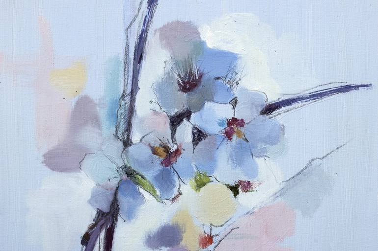 Original Floral Painting by Cecilia Marchan