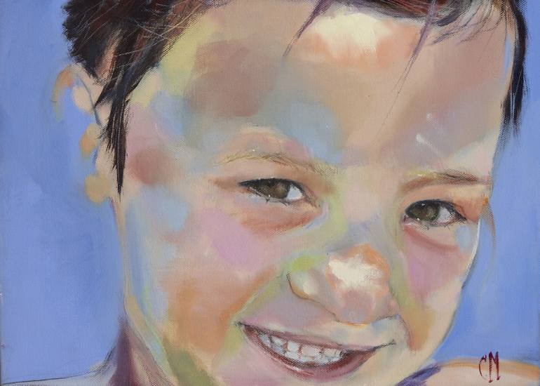 Original Portraiture Portrait Painting by Cecilia Marchan