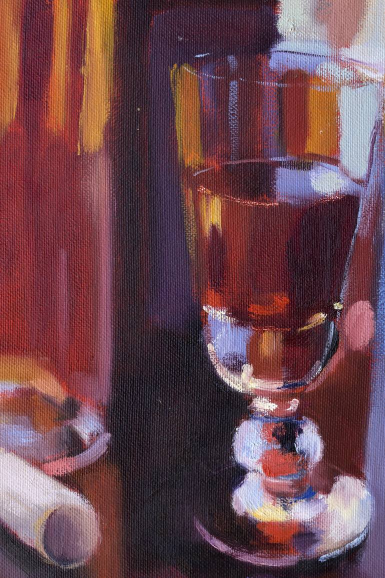 Original Impressionism Food & Drink Painting by Cecilia Marchan