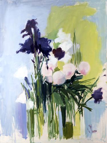 Original Expressionism Floral Paintings by Cecilia Marchan